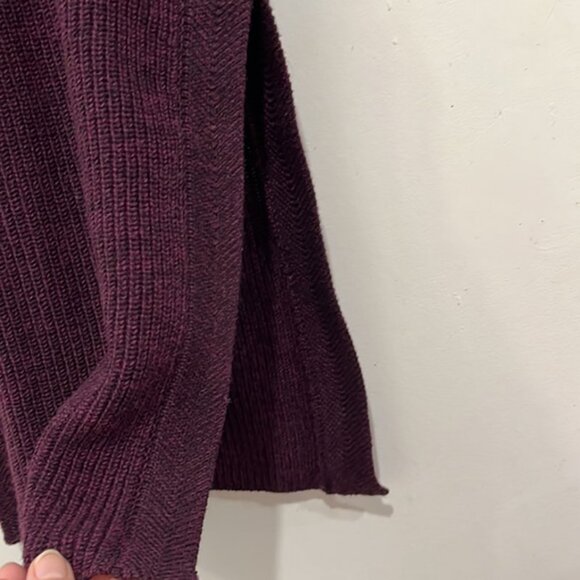 Aritzia Wilfred Palmier Wool Sleeveless Knitted Top Tunic Sweater in Burgundy XS - Picture 4 of 10